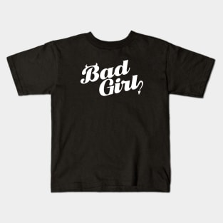 BAD GIRL - front/back print Kids T-Shirt